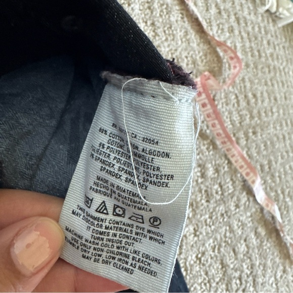 Pilcro And The Letterpress Ankle Zip Black Mid Rise Denim Jeans Sz 30 - Picture 7 of 10